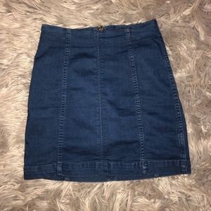 Like new Free People Modern Femme Denim Skirt